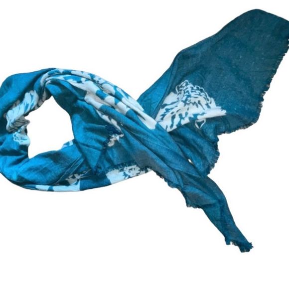 Vintage Floral Pashmina purchased at Anthropologie Bid Now = Discounted Shipping - Picture 5 of 12